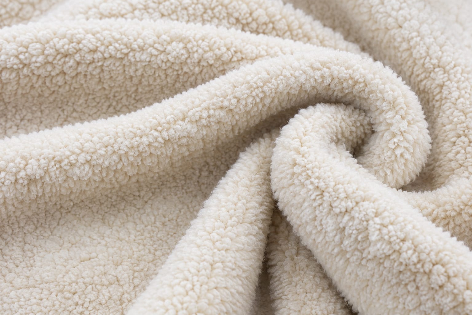 Soft textured Sherpa fabric